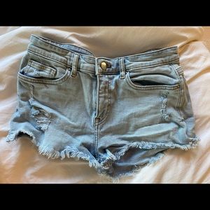 Light wash Jean shorts H&M